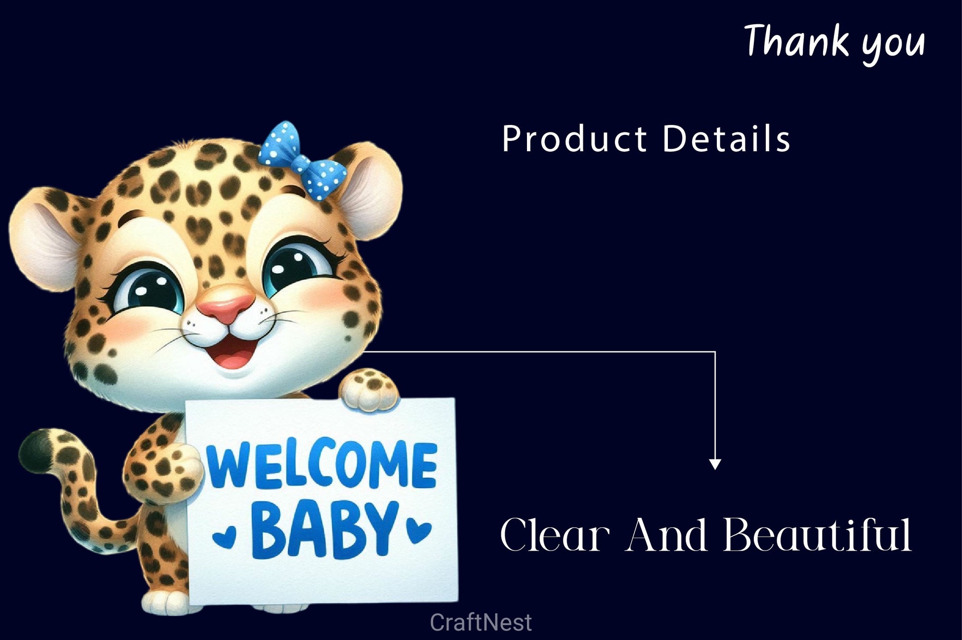Set Of Blue Welcome Baby Clipart Bundle - CraftNest - Digital Crafting and Art