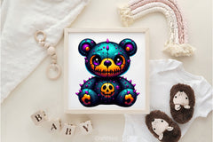 Halloween Scary Teddy Bear Clipart Bundle 2 - CraftNest - Digital Crafting and Art