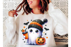 Cute Ghost Cute Halloween Clipart Bundle 13 - CraftNest - Digital Crafting and Art