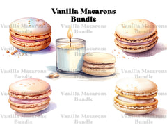 Vanilla Macarons Clipart - CraftNest