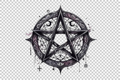 Watercolour Pentagram Clipart Bundle - CraftNest - Digital Crafting and Art