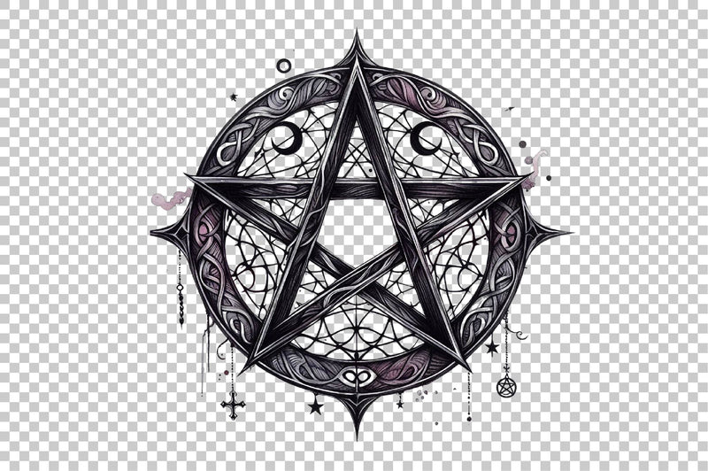 Watercolour Pentagram Clipart Bundle - CraftNest - Digital Crafting and Art