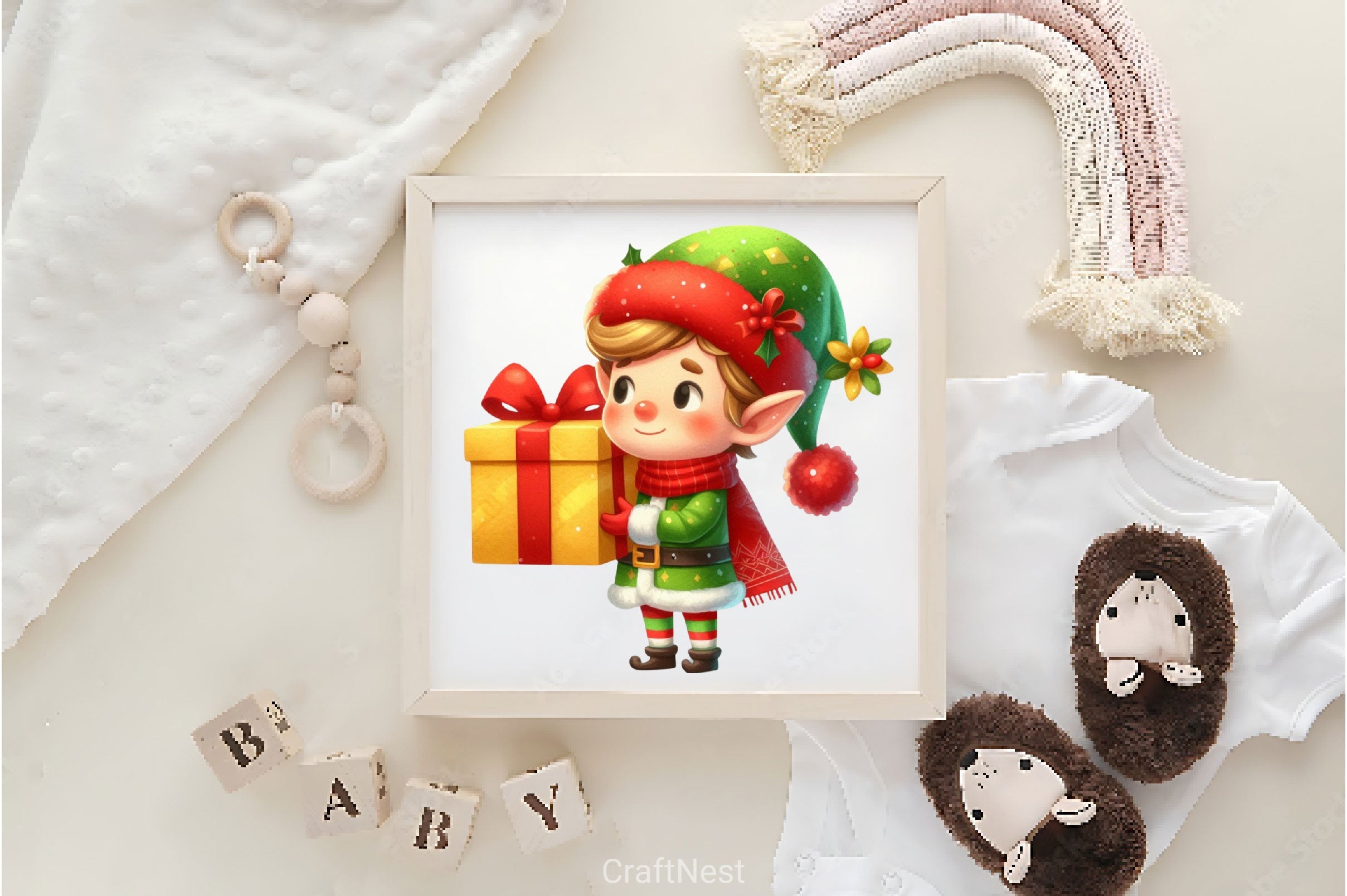 Christmas Elf Christmas Clipart Bundle 2 - CraftNest - Digital Crafting and Art