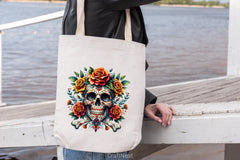 Skull Face Death Flower Clipart Bundle - CraftNest - Digital Crafting and Art