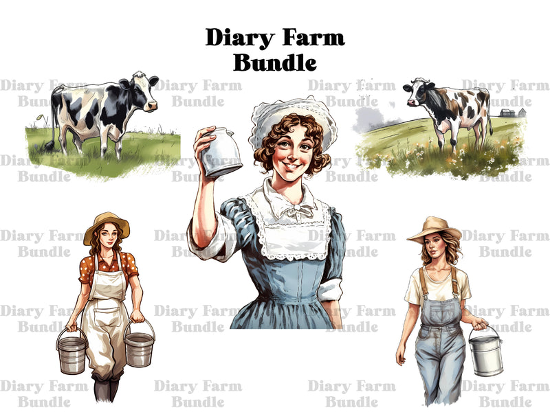 Dairy Farming Clipart - CraftNest