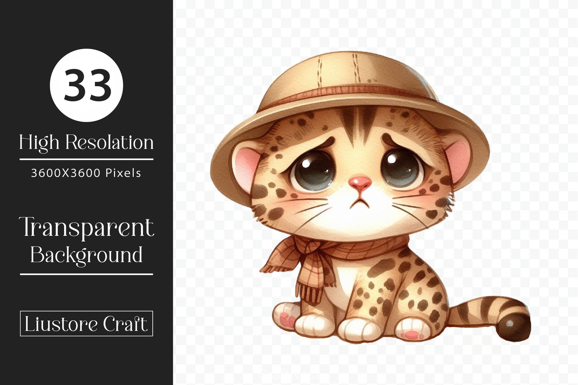 Safari Sad Animals Clipart Bundle - CraftNest - Digital Crafting and Art