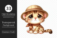 Safari Sad Animals Clipart Bundle - CraftNest - Digital Crafting and Art