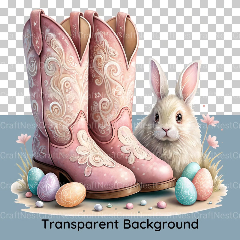 Boots N Bunnies Clipart Bundle - CraftNest - Digital Crafting and Art