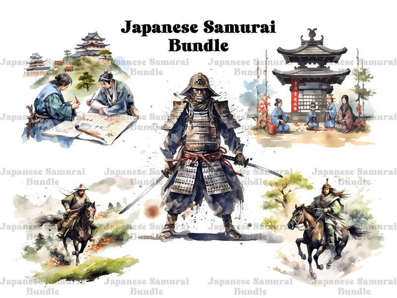 Japanese Samurai Clipart - CraftNest