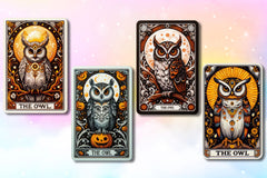 Halloween Owl Tarot Card Clipart Bundle - CraftNest - Digital Crafting and Art