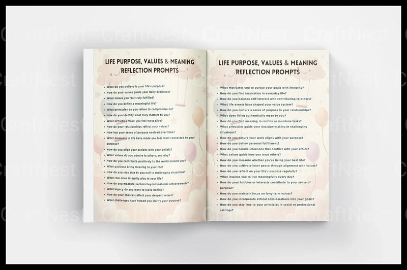 Life Lessons Reflection Prompts for Personal Growth - CraftNest - Digital Crafting and Art
