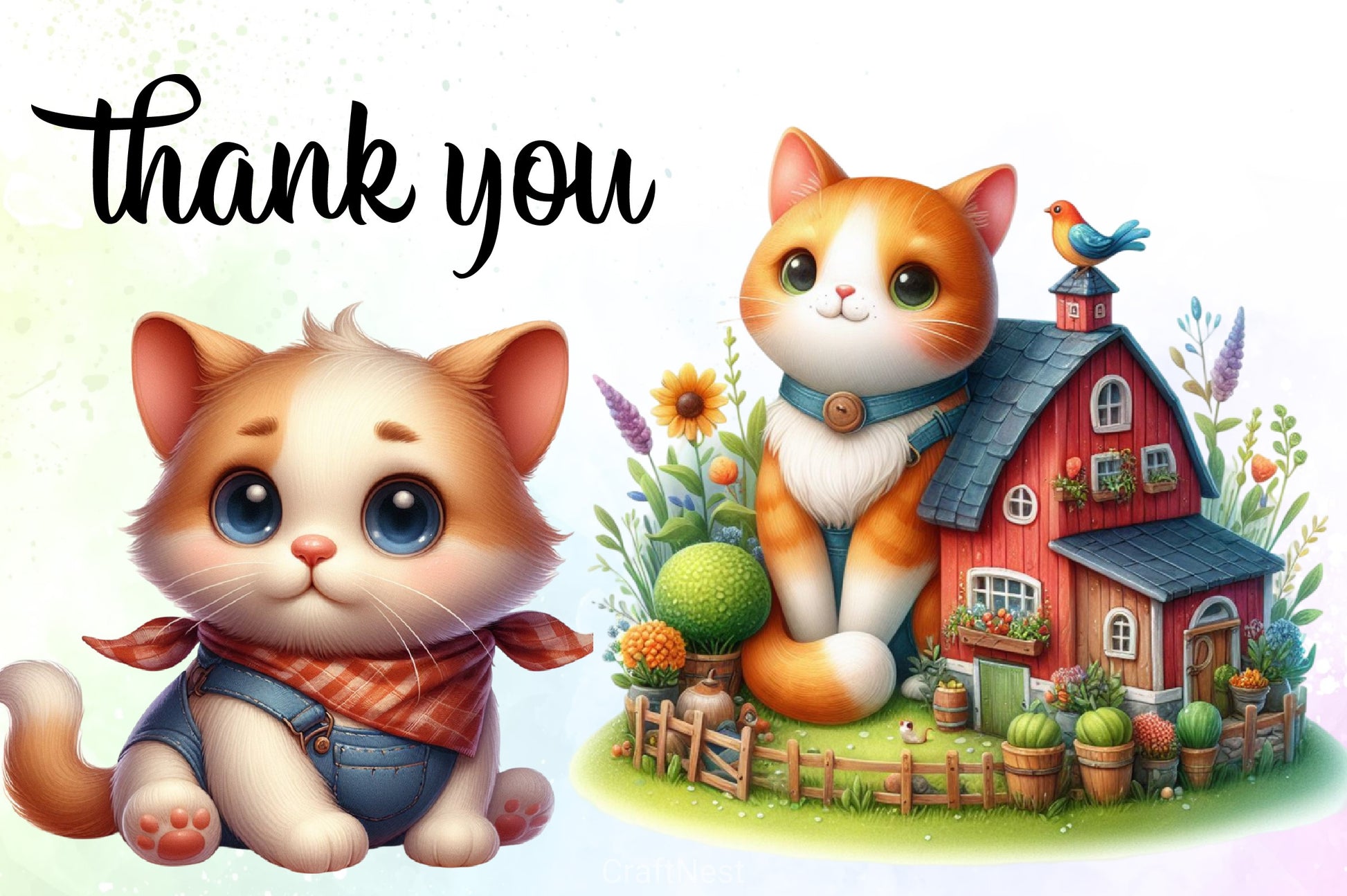 Cute Kittens Clipart Bundle - CraftNest - Digital Crafting and Art