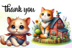 Cute Kittens Clipart Bundle - CraftNest - Digital Crafting and Art