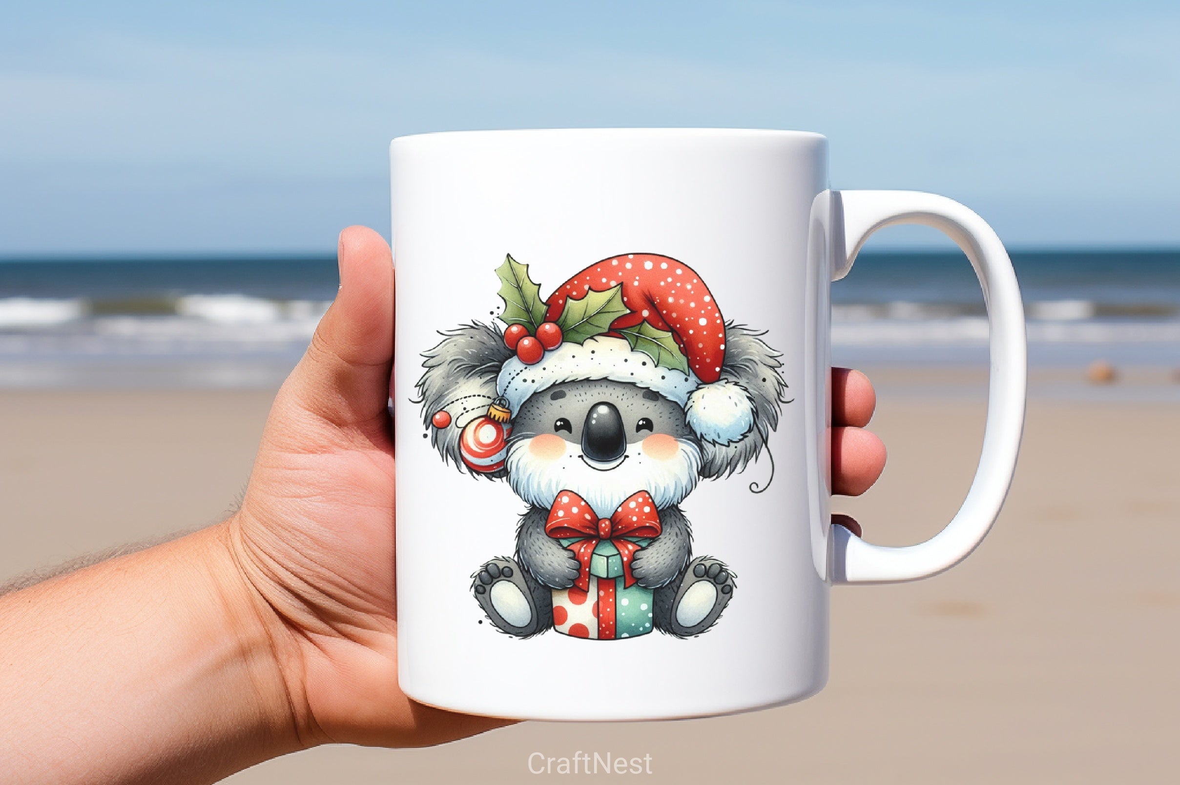 Christmas Koala Clipart Bundle 1 - CraftNest - Digital Crafting and Art