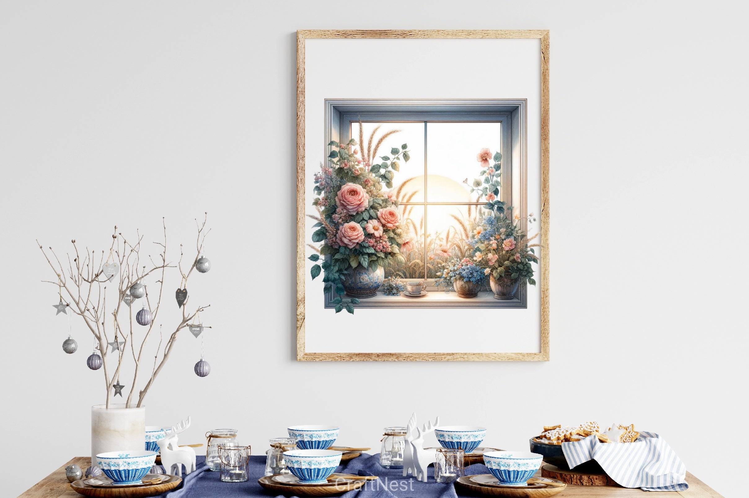 Floral Window Clipart Bundle - CraftNest - Digital Crafting and Art