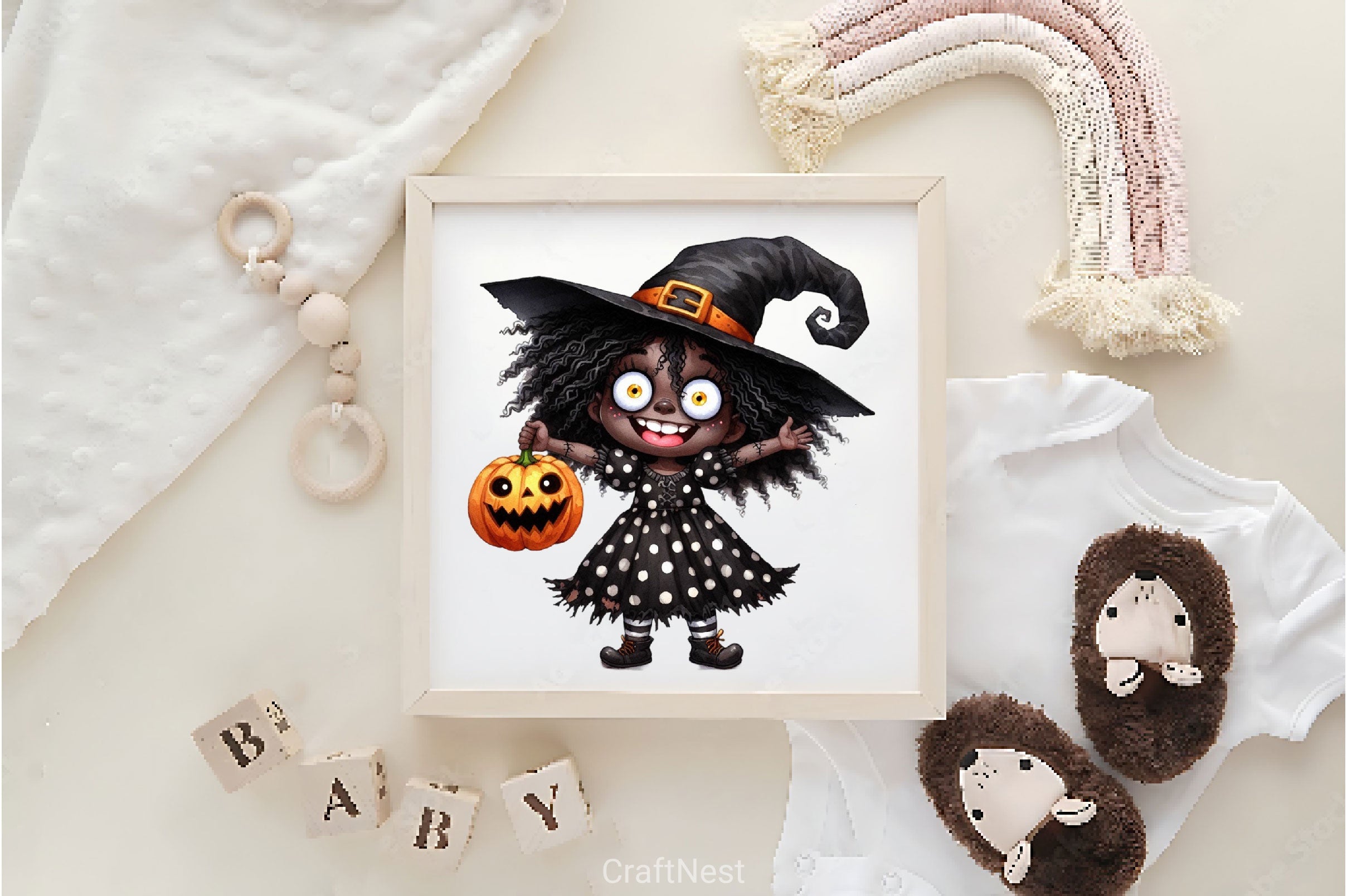 Black Girl Halloween Clipart Bundle 2 - CraftNest - Digital Crafting and Art
