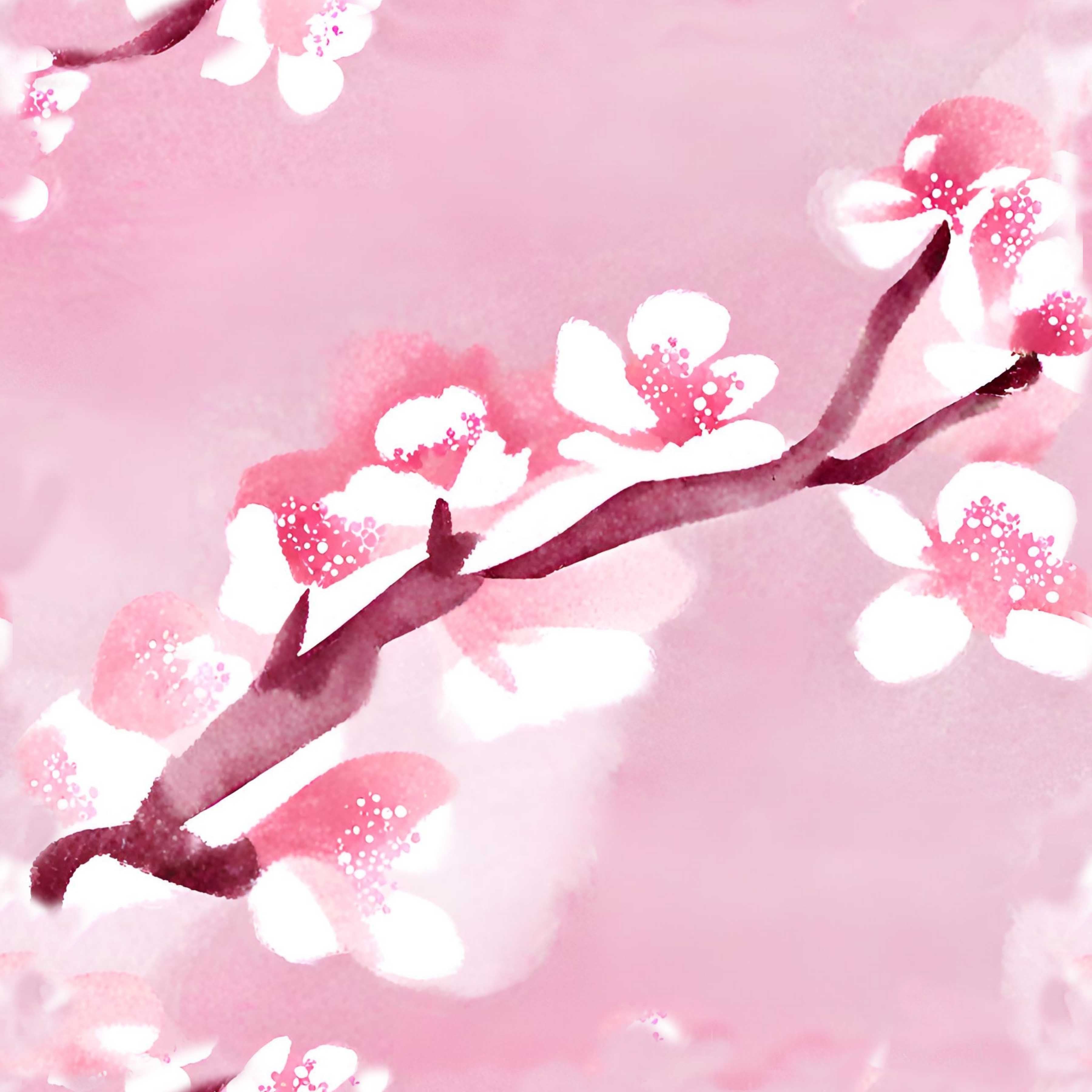 Sakura Blossom Seamless Digital Paper - CraftNest - Digital Crafting and Art