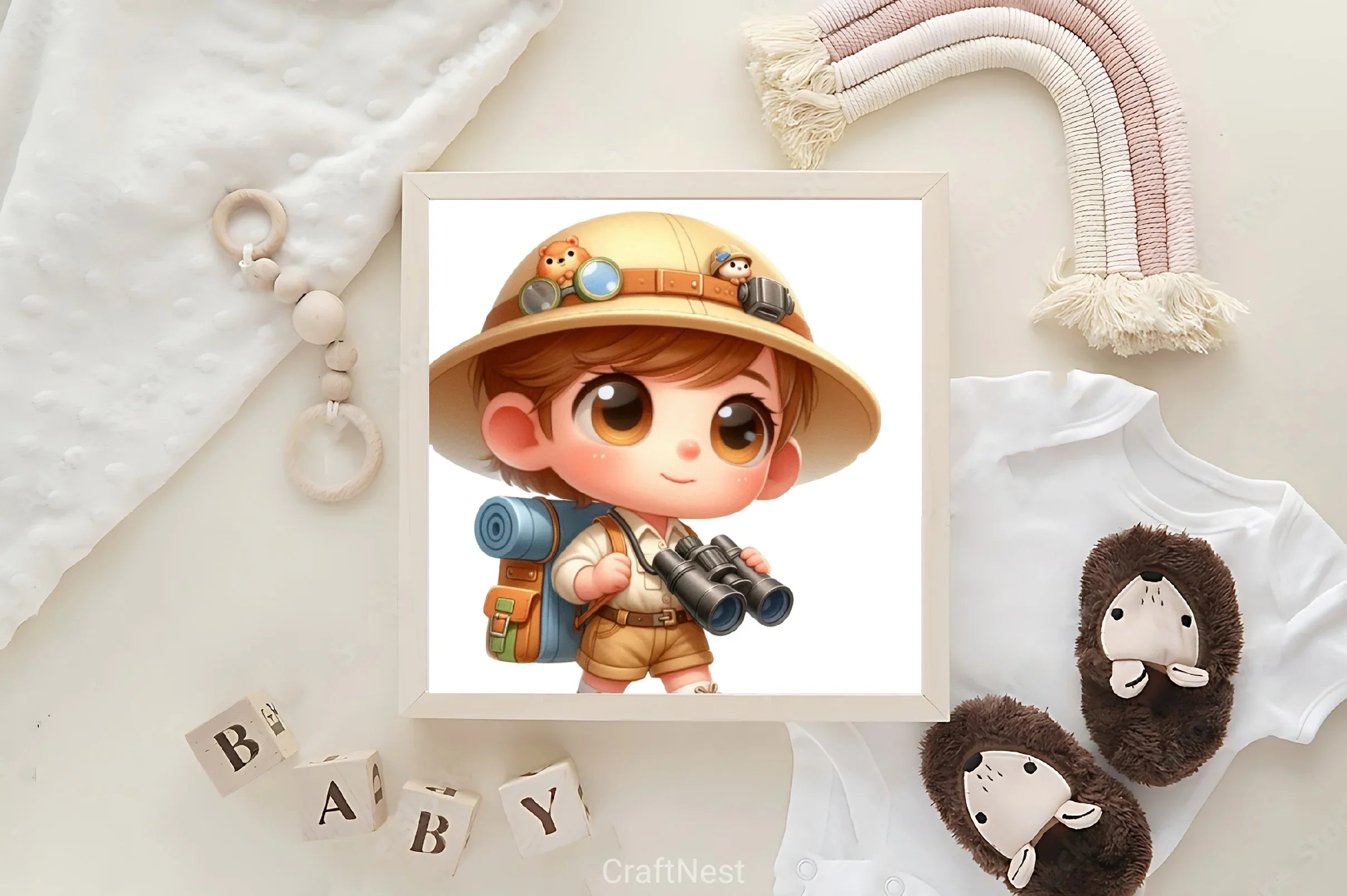 Safari Outfit Boy Clipart Bundle - CraftNest - Digital Crafting and Art