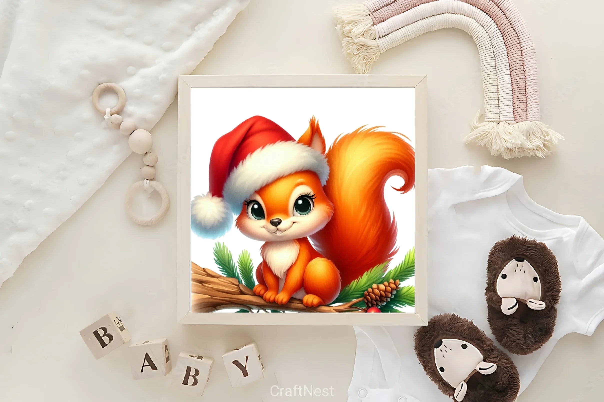 Christmas Squirrel Clipart Bundle - CraftNest - Digital Crafting and Art