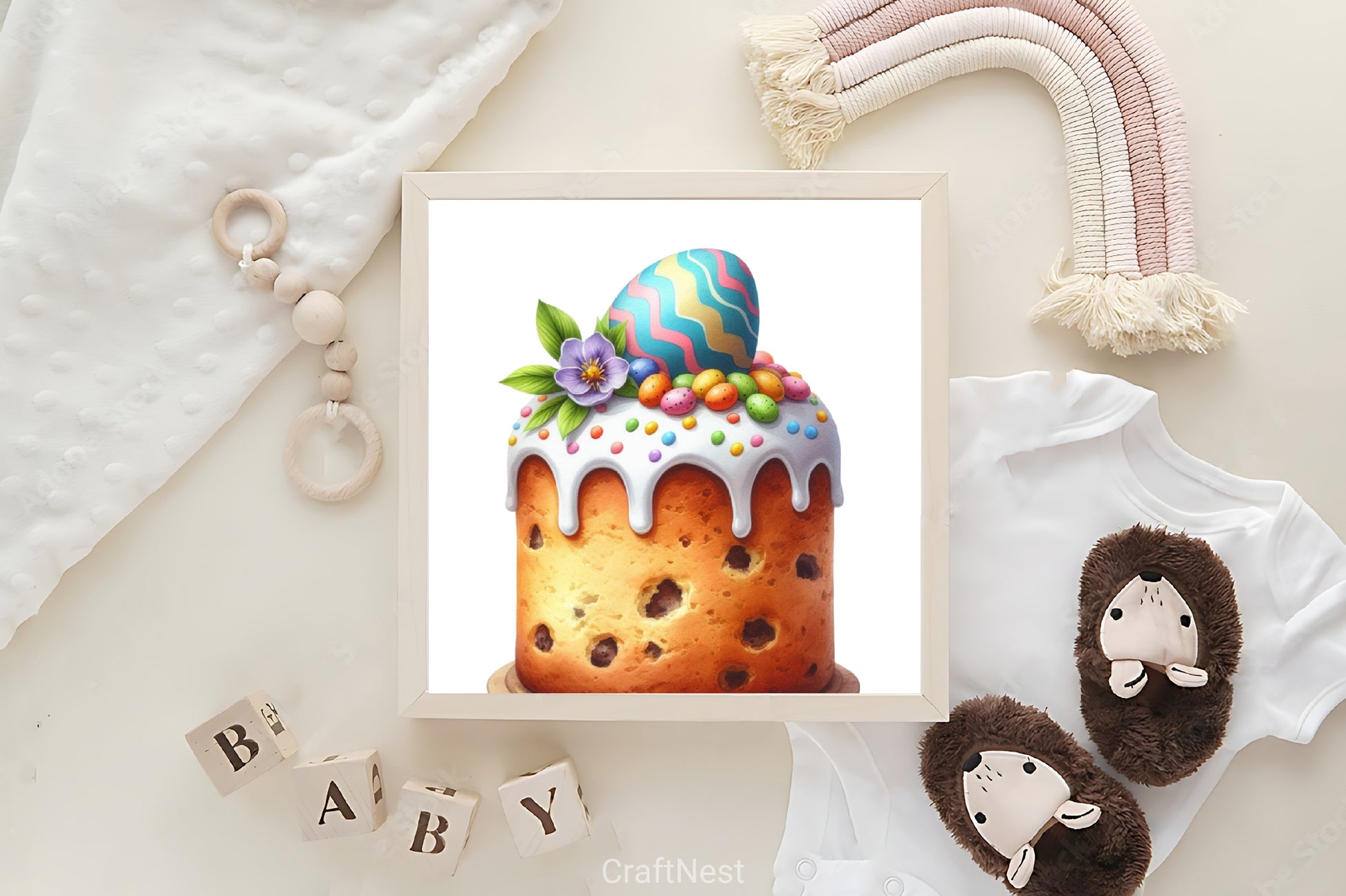 Easter Cakes Clipart Bundle - CraftNest - Digital Crafting and Art