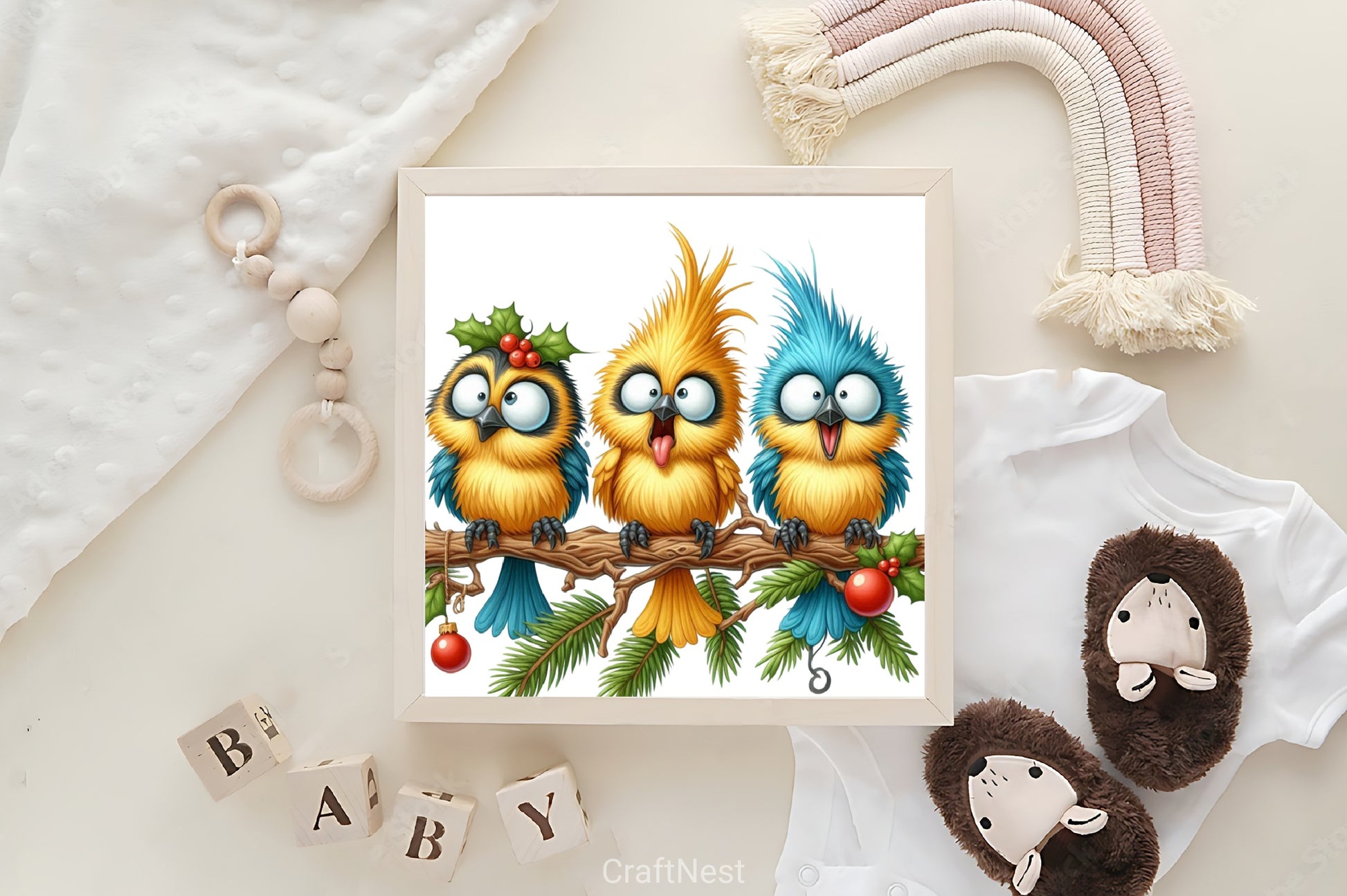 Christmas Funny Bird Clipart Bundle - CraftNest - Digital Crafting and Art