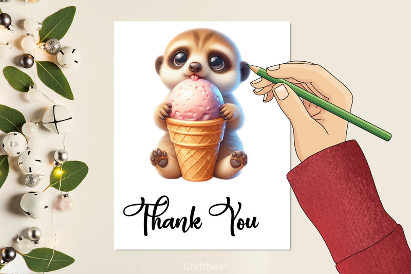 Animals Ice Cream Clipart Bundle - CraftNest - Digital Crafting and Art