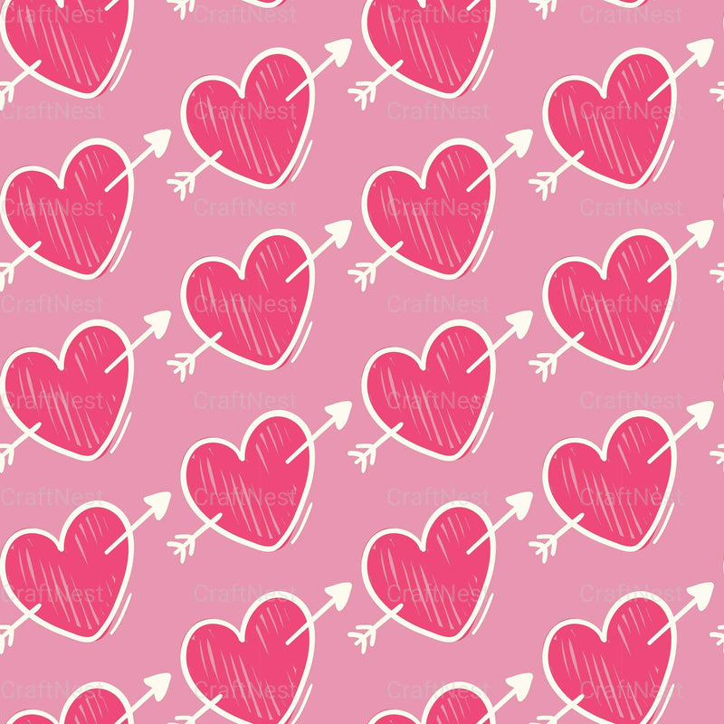 Valentines Day Seamless Digital Paper 1 - CraftNest - Digital Crafting and Art