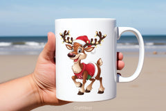 Christmas Reindeer Clipart Bundle 3 - CraftNest - Digital Crafting and Art