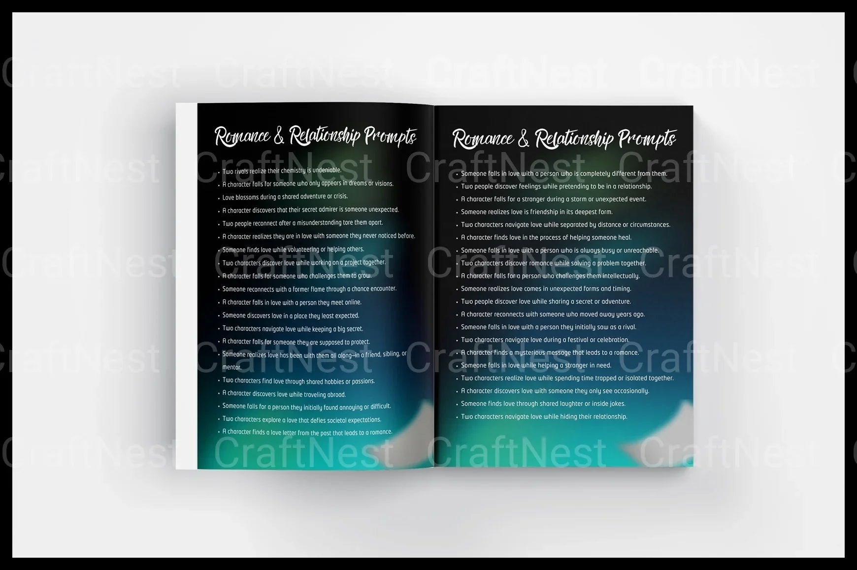 Creative Writing Prompts Book - CraftNest - Digital Crafting and Art