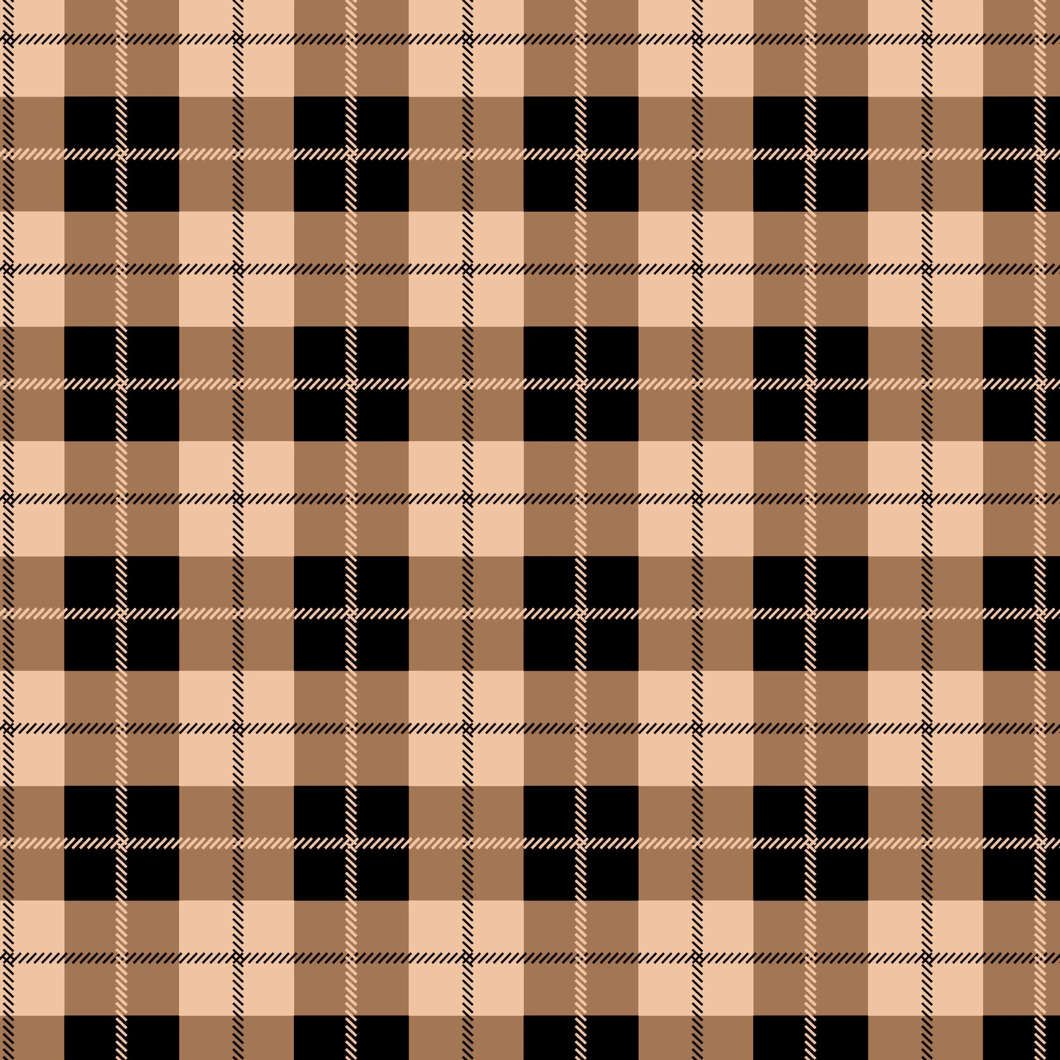 Fall Plaid Seamless Digital Paper - CraftNest - Digital Crafting and Art