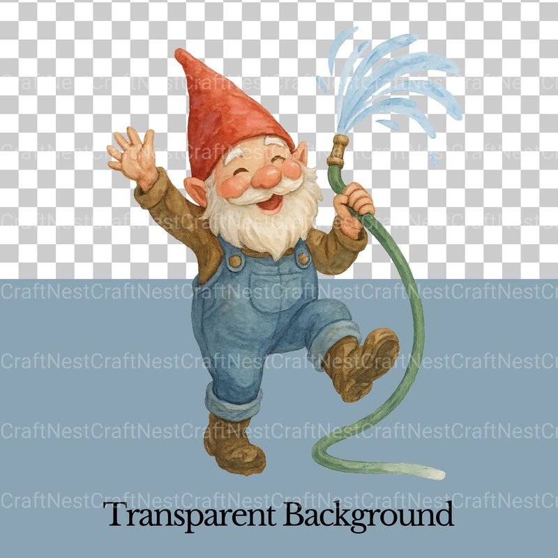 Gnomes Gardening 2 Clipart Bundle - CraftNest - Digital Crafting and Art