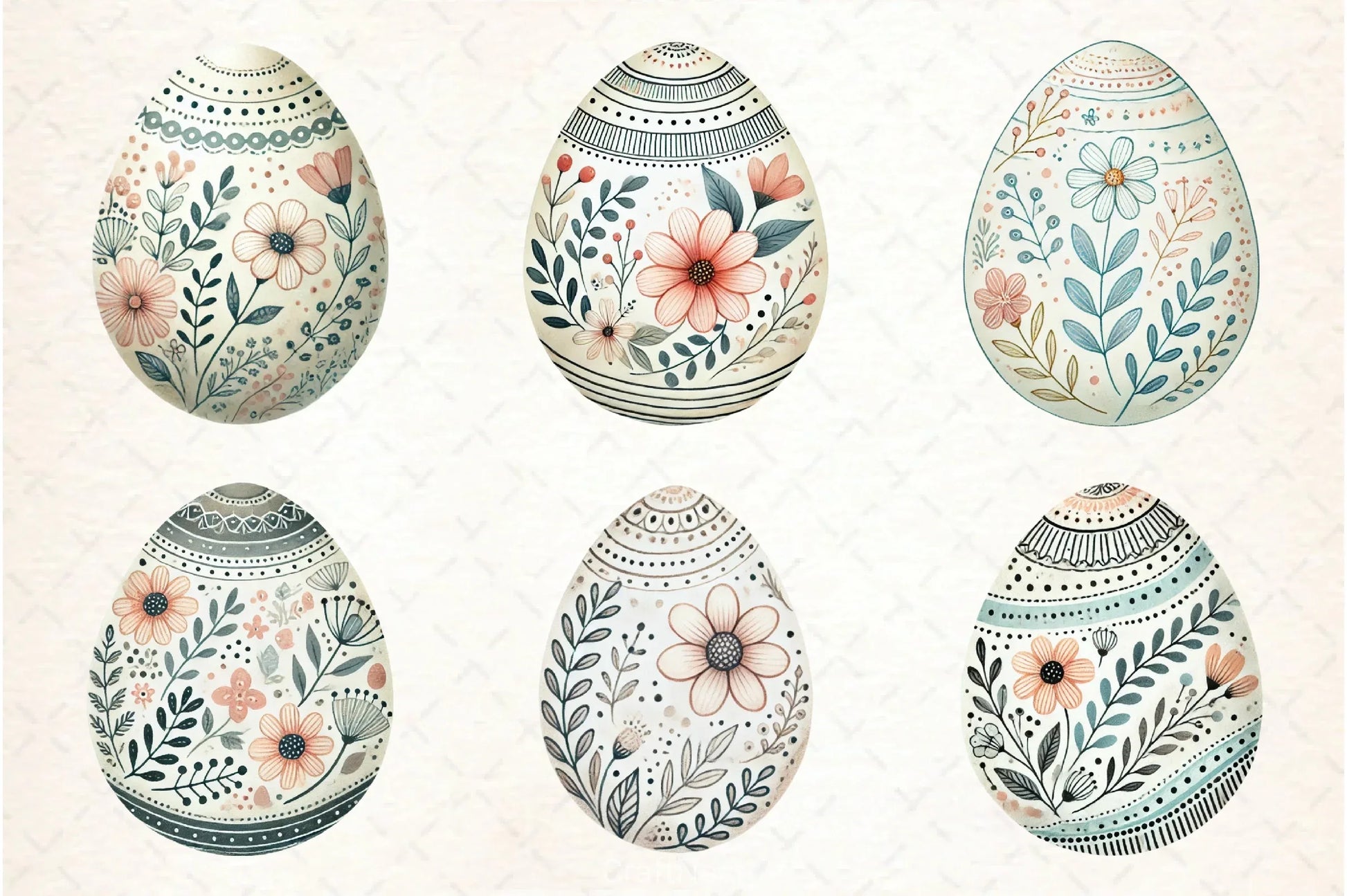 Easter Egg Clipart Bundle 2 - CraftNest - Digital Crafting and Art