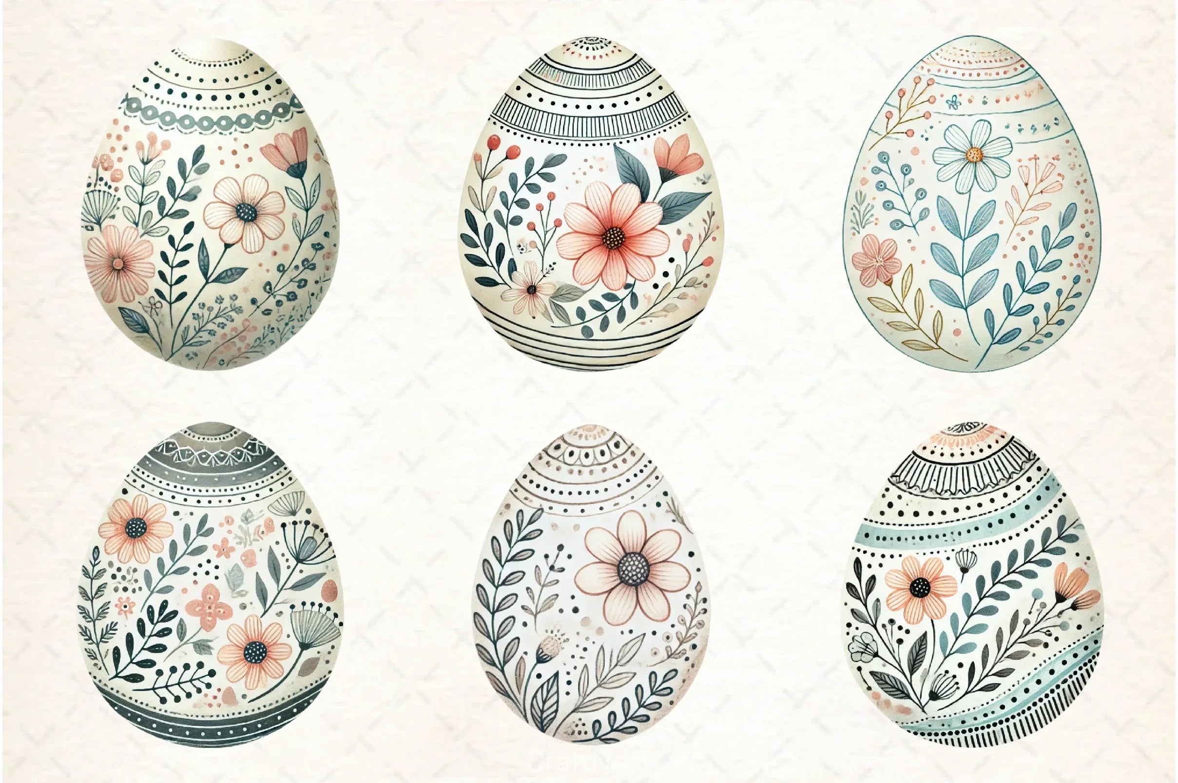 Easter Egg Clipart Bundle 2 - CraftNest - Digital Crafting and Art