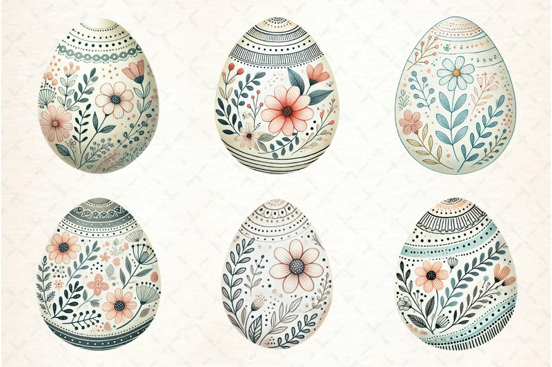 Easter Egg Clipart Bundle 2 - CraftNest - Digital Crafting and Art