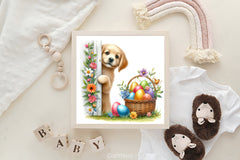 Easter Dog Peeking Clipart Bundle - CraftNest - Digital Crafting and Art