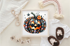 Rhinestone Pumpkin Halloween Clipart Bundle - CraftNest - Digital Crafting and Art