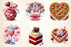 Valentines Day Food Clipart Bundle 2 - CraftNest - Digital Crafting and Art