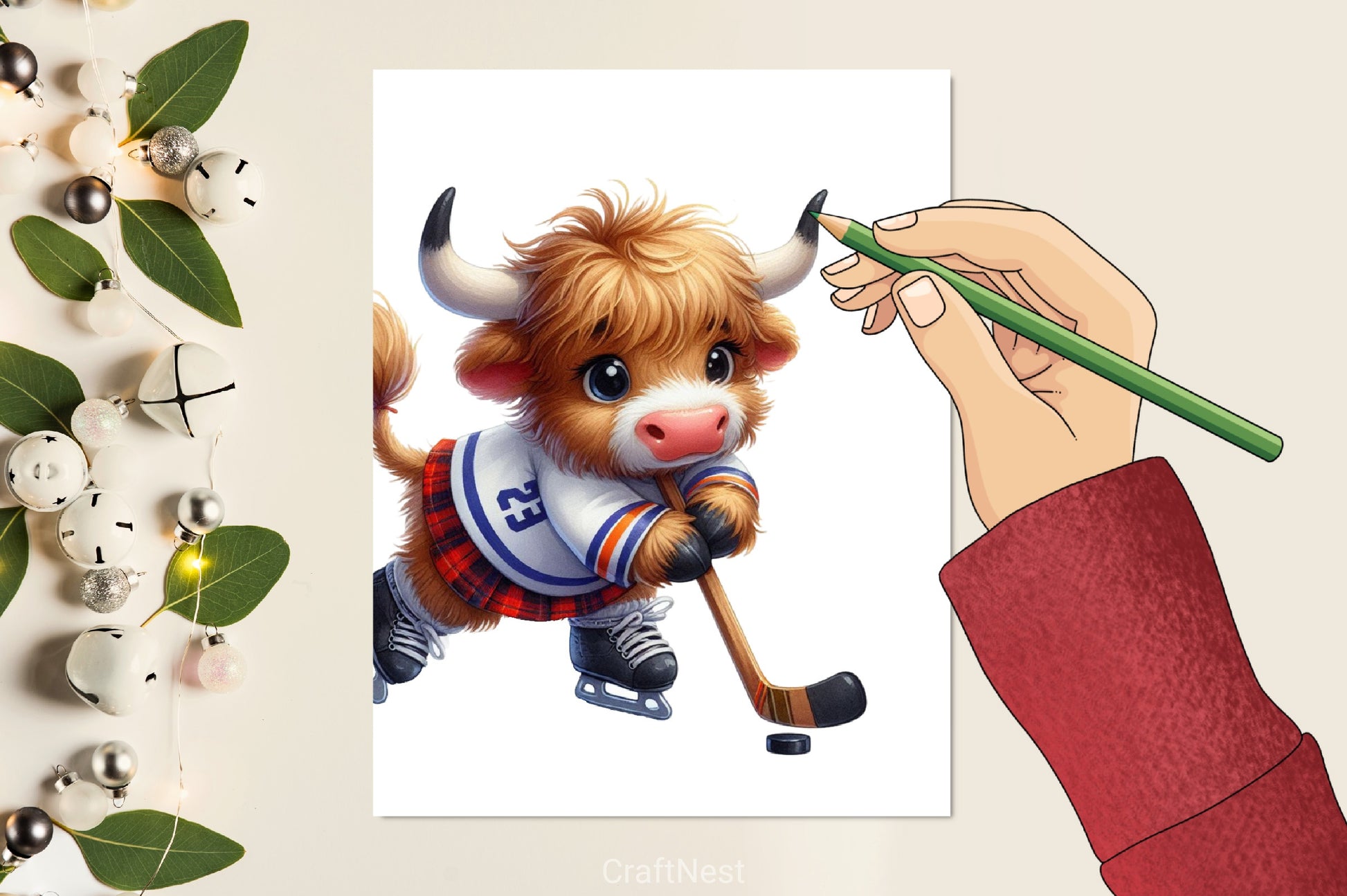 Highland Cow Clipart Bundle 29 - CraftNest - Digital Crafting and Art