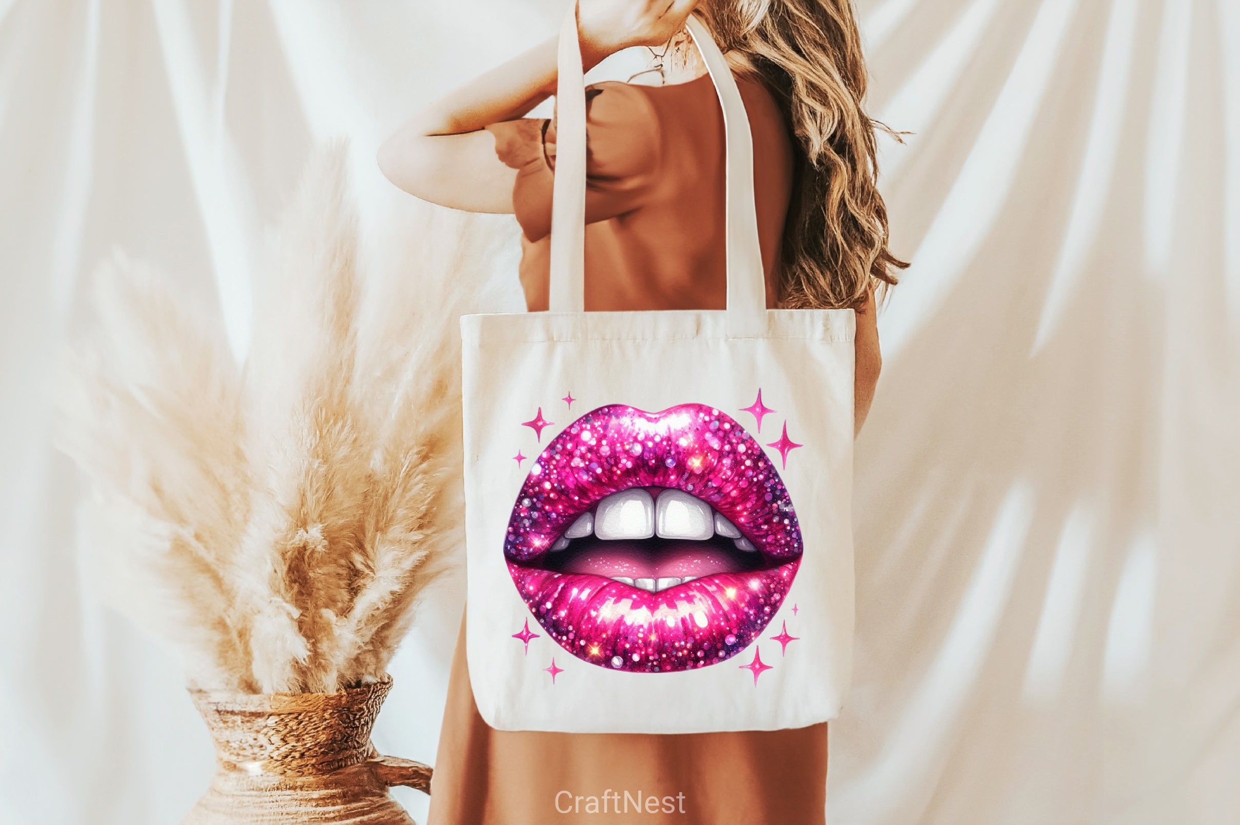 Glitter Lips Clipart Bundle - CraftNest - Digital Crafting and Art