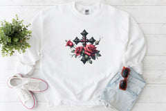 Gothic Cross & Rose Clipart Bundle - CraftNest - Digital Crafting and Art