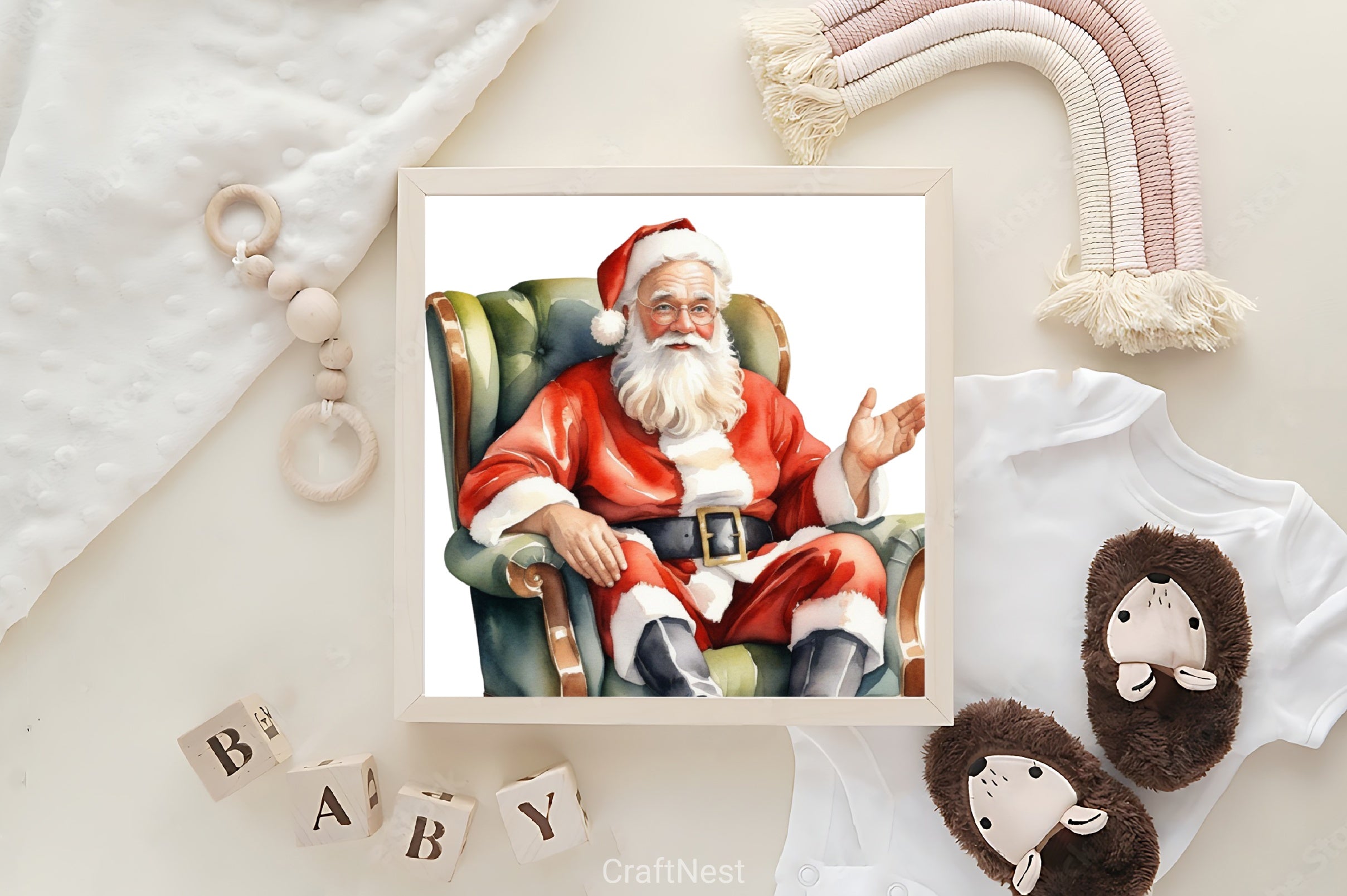 Christmas Santa Claus Clipart Bundle 5 - CraftNest - Digital Crafting and Art