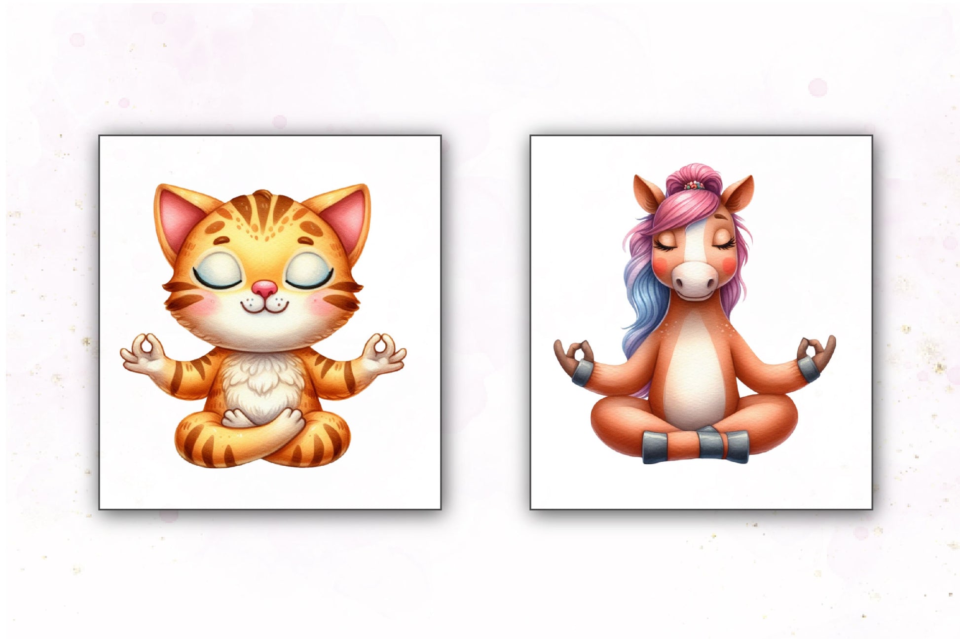 Cute Yoga Animals Clipart Bundle - CraftNest - Digital Crafting and Art