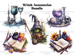 Witch Accessories Clipart - CraftNest