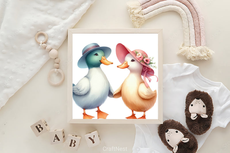 Friendship Duck Clipart Bundle - CraftNest - Digital Crafting and Art
