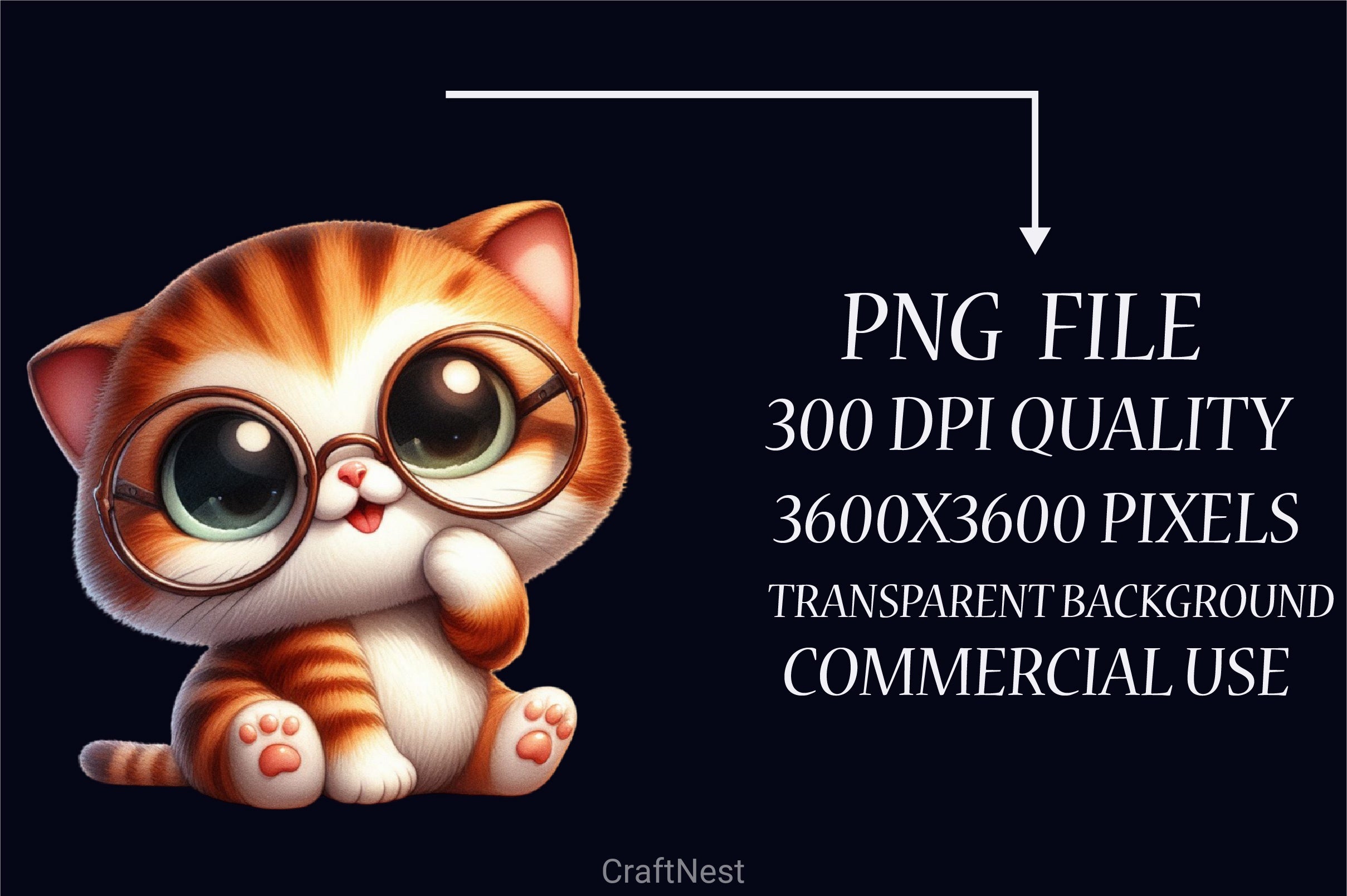 Cute Baby Cat Clipart Bundle - CraftNest - Digital Crafting and Art