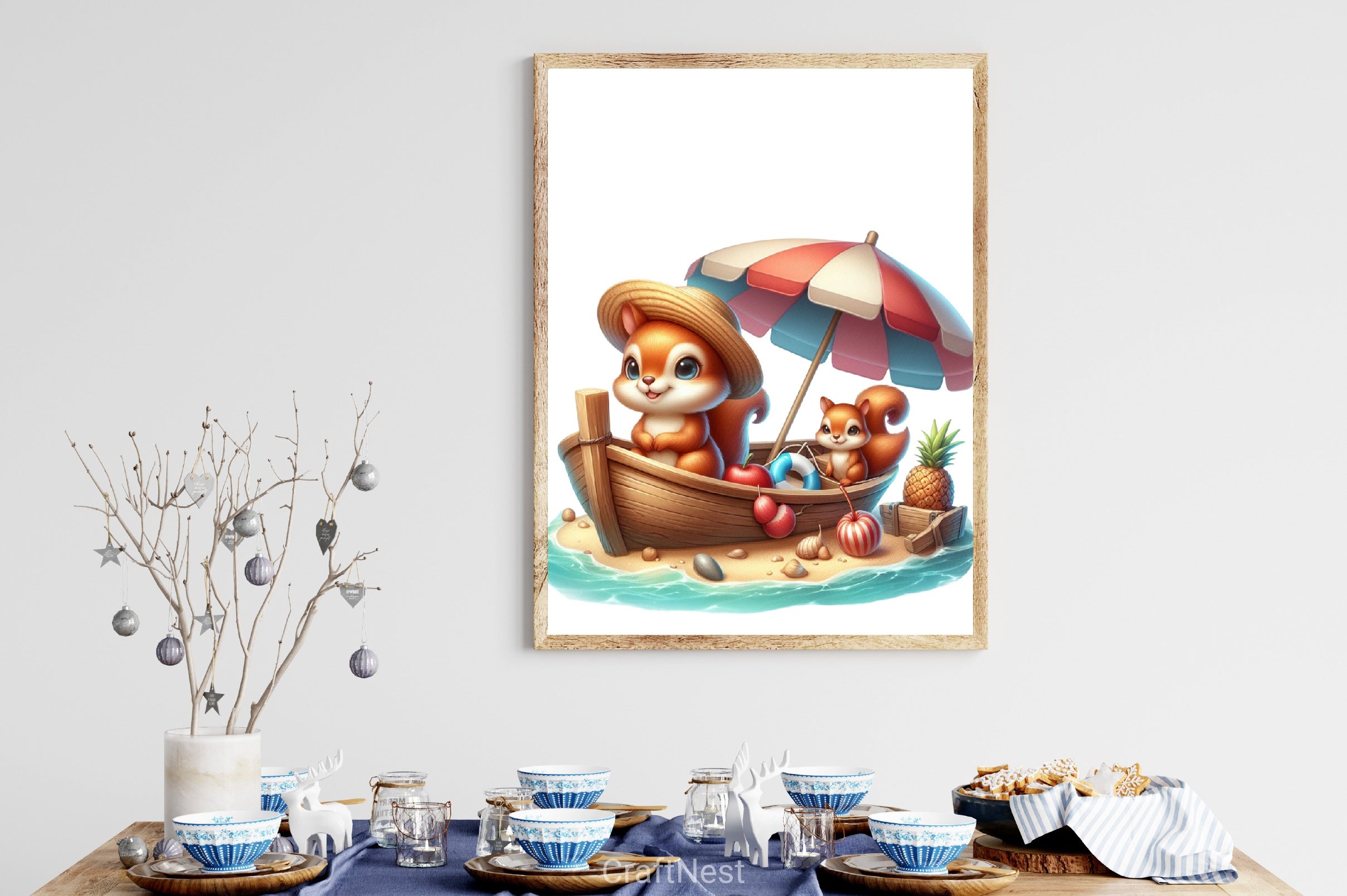 Cute Animals Boat Summer Clipart Bundle - CraftNest - Digital Crafting and Art