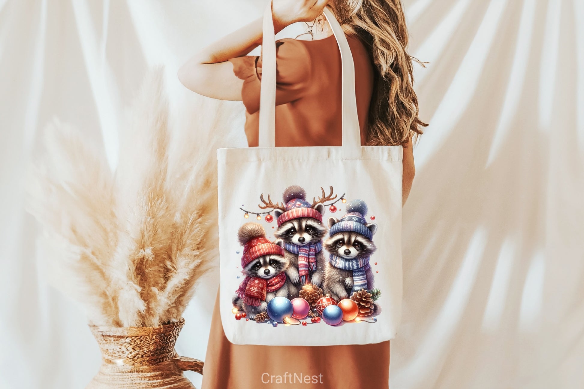 Christmas Raccoons Clipart Bundle - CraftNest - Digital Crafting and Art