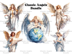 Classic Angels Clipart - CraftNest