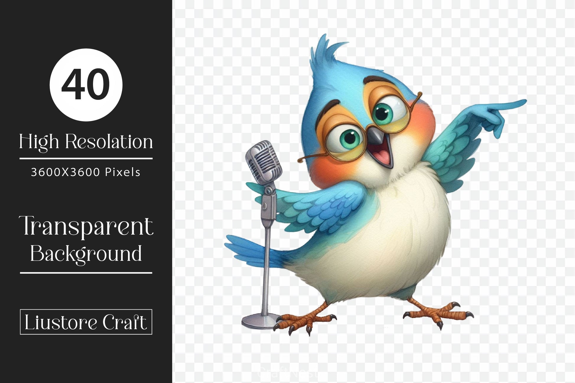 Funny Bird Clipart Bundle 4 - CraftNest - Digital Crafting and Art