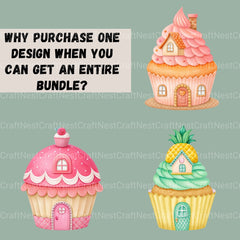 Cupcakes Fruit Clipart Bundle - CraftNest - Digital Crafting and Art